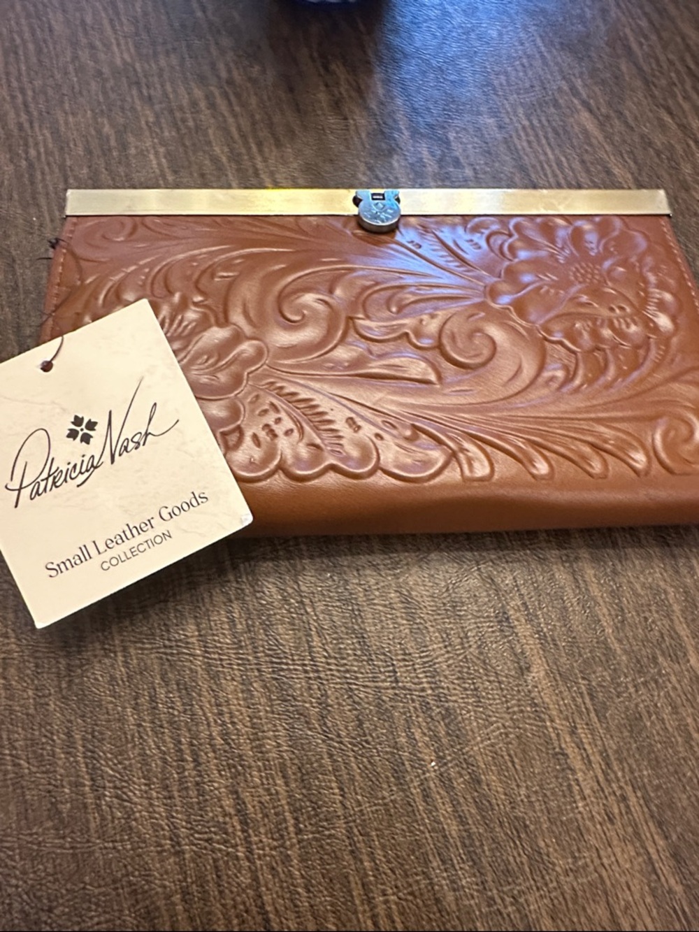 Patricia Nash Tooled Florence Leather Cauchy Wallet NWT RFID